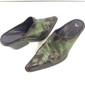 Donald J. Pliner Western Couture Slide Mule Sz 9